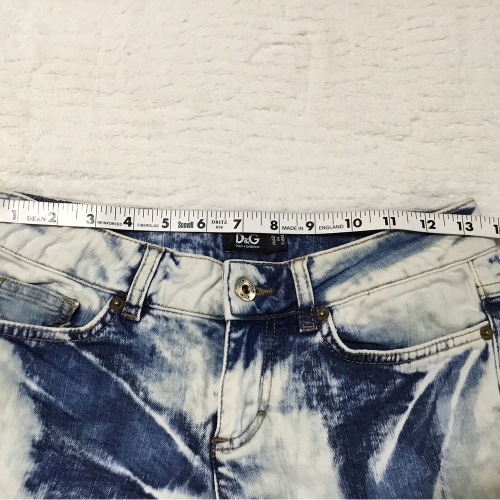 Dolce and Gabbana acid wash distress jeans size 25 - Picture 9 of 14